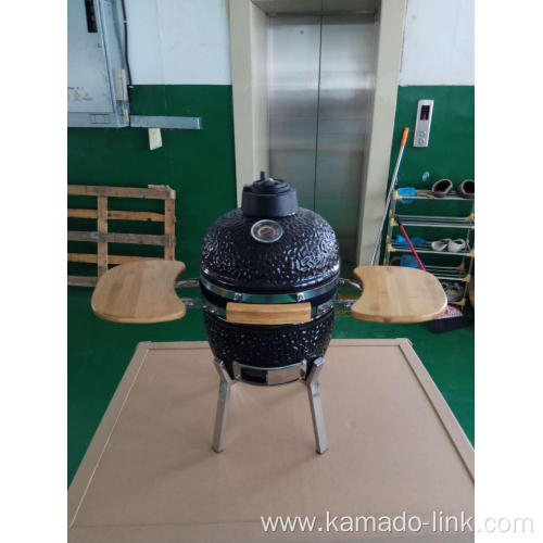 Ceramic Black Kamado Bbq Grill Egg Oven